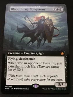 Bloodthirsty Conqueror (Extended Art) Foundations Regular - Image 1
