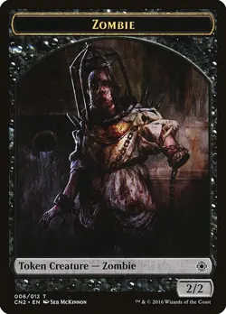 Zombie Token 10x - Black - McKinnon Art - CN2 Conspiracy 2 - MTG Magic NM - Image 1