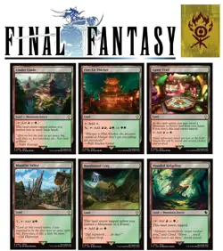6x (1/ea) - GRUUL - FINAL FANTASY - Land Lot - NM MTG - Image 1