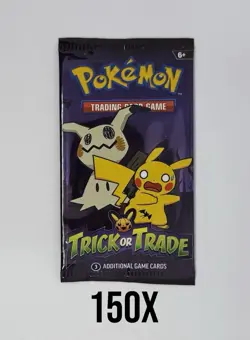 Pokemon Trick Or Trade Booster Pack 2023 NEW SEALED 150 Packs! - Image 1