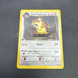 Pokemon Team Rocket #51/82 Dark Raticate 1st Edition Common - Image 1