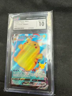 Surfing Pikachu VMAX 009/025 Celebrations Pokemon TCG CGC Gem Mint 10 - Image 1