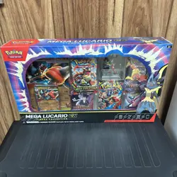 Pokemon TCG Mega Lucario ex Premium Figure Collection Box Factory Sealed IN HAND - Image 1