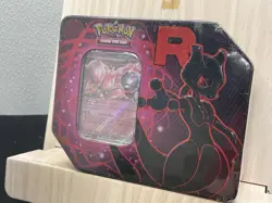 Pokemon TCG Scarlet & Violet Destined Rivals Team Rocket Tin - Mewtwo - Image 1