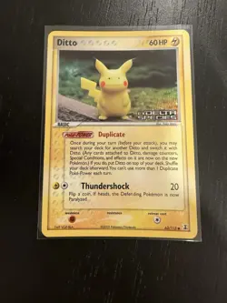 Pokemon TCG Ditto (Pikachu) EX Delta Species 63/113 Reverse Holo Promo NM - Image 2