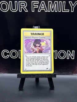 Sabrina's Psychic Control 121/132 Gym Challenge Regular WOTC Pokemon TCG NM - Image 1