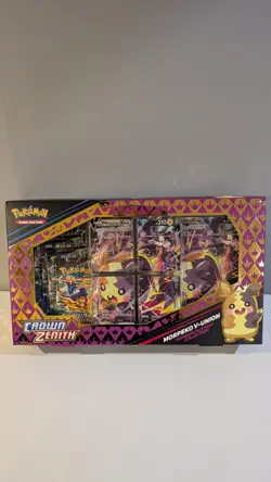 Pokemon Crown Zenith Premium Playmat Collection Morpeko V-Union Box Sealed!!! - Image 1