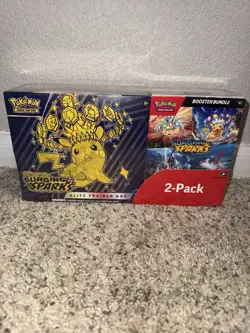 Pokemon Surging Sparks ETB + Booster Bundle Costco 2-pack Sealed - Image 2