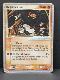 Regirock ex 99/106 Emerald Holo Ultra Rare Pokemon TCG Nintendo HP - Image 1