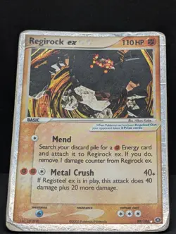 Regirock ex 99/106 Emerald Holo Ultra Rare Pokemon TCG Nintendo HP - Image 3