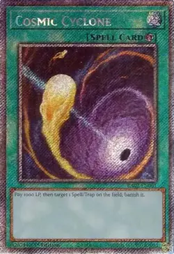 Yugioh! Cosmic Cyclone - RA02-EN061 - Platinum Secret Rare - 1st Edition Near Mi - Image 1