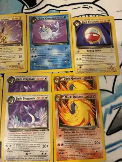 🌟 Pokemon Vintage Card Lot (Dark Vaporeon, Dark Jolteon) 🌟 - Image 3