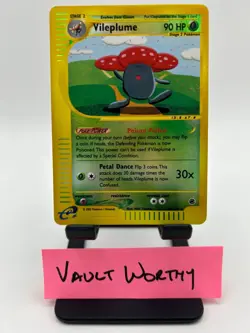 2002 Pokemon Expedition Base Set Reverse Holo Vileplume #69 E-Reader Series Card - Image 1