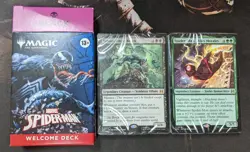 MTG Marvel's Spider-Man 60 Card Welcome Decks Green & BLACK w Venom & Miles - Image 1