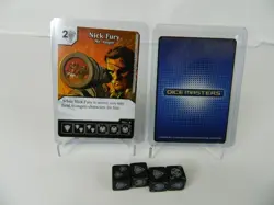 Marvel Dice Masters Avengers VS X-Men AVX Nick Fury 3 card Set CUR + 4 Dice - Image 5