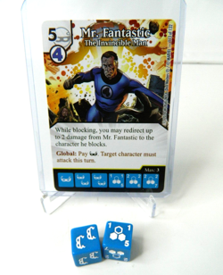 Marvel Dice Masters Avengers VS X-Men AVX Mr Fantastic The invincible Man Card - Image 1
