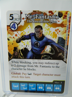Marvel Dice Masters Avengers VS X-Men AVX Mr Fantastic The invincible Man Card - Image 2