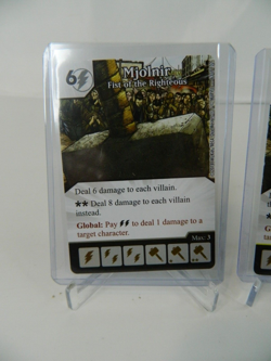 Marvel Dice Masters Avengers VS X-Men AVX Mjolnir 2 Cards CUR + 2 Dice - Image 2