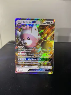 Pokemon TCG Black Star Promo SM34 Bewear GX Ultra Rare Card NM Condition - Image 1