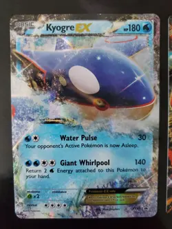 Kyogre EX XY41 Groudon EX XY42 Black Star Promo Holo Pokemon TCG Card XY NM - Image 2