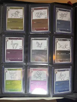 [NM] Yu Nagaba Eevee Complete set of 9 Promo Japanese Pokemon Card 2023 Nintendo - Image 1