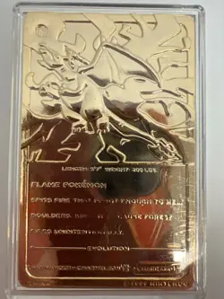 Vintage 1999 23K Gold Plated Metal Pokemon Card Set Lot of 4 Burger King - Image 4