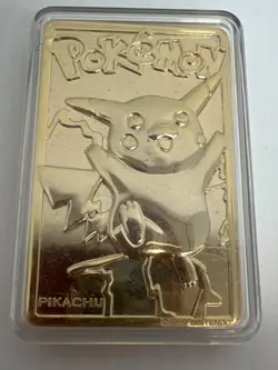 Vintage 1999 23K Gold Plated Metal Pokemon Card Set Lot of 4 Burger King - Image 5