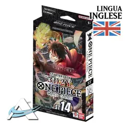 ONE PIECE CARD GAME Starter Deck ST14 3D2Y Luffy Inglese Mazzo ANDYCARDS Asta - Image 1