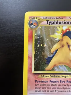 Typhlosion 17/111 Holo Rare Neo Genesis Pokemon Card MP No Creases - Image 2