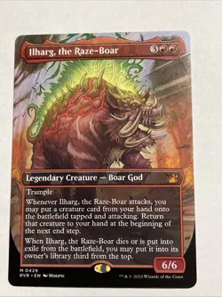Ilharg, the Raze-Boar (Anime Borderless) Ravnica Remastered #429 Mythic - Image 1