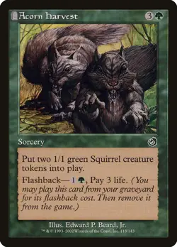 MTG Magic the Gathering Acorn Harvest (118/143) Torment MP - Image 1