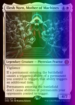 Elesh Norn, Mother of Machines (10p/160) Phyrexia All Will Be One Promos LP FOIL - Image 1