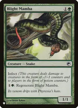 MTG Magic the Gathering Blight Mamba (SOM-112/2934) The List LP - Image 1