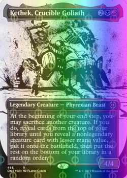 MTG Kethek, Crucible Goliath (465/530) Phyrexia All Will Be One LP FOIL - Image 1