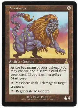 Masticore 1999 Urza's Destiny Colorless Rare Artifact Creature MTG SP - NM AZ6 - Image 1