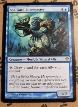 SEA GATE LOREMASTER Magic the Gathering MTG Zendikar LP - Image 1