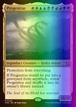 MTG Magic the Gathering Progenitus (244/789) Foundations LP FOIL - Image 1