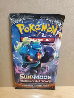Pokemon Sun & Moon Burning Shadows Booster Pack Sealed Random Art - Image 1