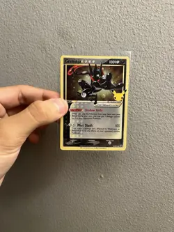 Pokemon TCG Greninja Gold Star SWSH144 Celebrations Black Star Promo NM - Image 1