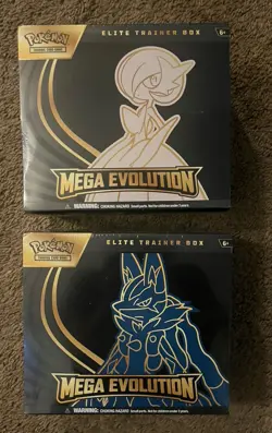 Pokemon TCG Mega Evolution Gardevoir & Lucario ETB Elite Trainer Box SET OF 2 - Image 1