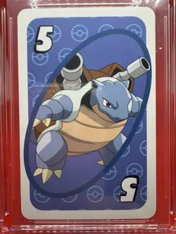 Pokemon Big Man Blastoise 2021 Pokemon Pocket UNO #5 CGC GEM MINT 10 BLUE TCG - Image 2