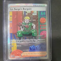 Pokemon Mega Evolution Lt. Surge’s Bargain 185/132 Special Illustration Rare - Image 1