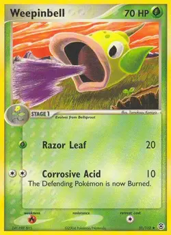 Pokemon Weepinbell (51/116) FireRed & LeafGreen LP - Image 1