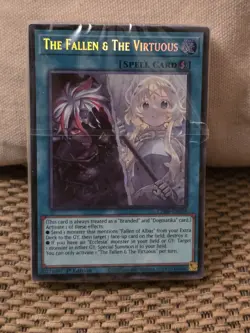 YuGiOh TCG The Fallen & The Virtuous CH01-EN019 Secret Rare With Structure Deck - Image 1