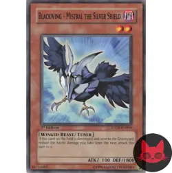 Yugioh Blackwing - Mistral the Silver Shield ANPR-EN004 Common 1st Edition NM - Image 1