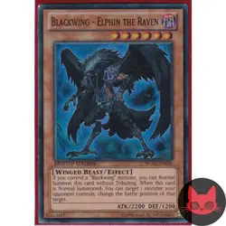 Yugioh Blackwing - Elphin the Raven WGRT-EN026 Super Rare NM - Image 1