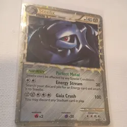 Steelix Prime 87/95 2010 HGSS Unleashed Set Pokemon Card TCG Holo Rare - Lp - Image 1