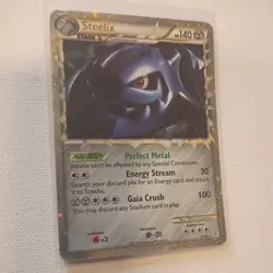 Steelix Prime 87/95 2010 HGSS Unleashed Set Pokemon Card TCG Holo Rare - Lp - Image 2