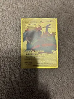 POKEMON Gold Charizard Blastoise Venusaur Vmax Tag Team Card HP 400 - Image 1