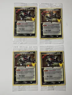 Pokemon TCG Greninja Gold Star - SWSH144 Celebrations (4) Promo Cards SEALED - Image 1